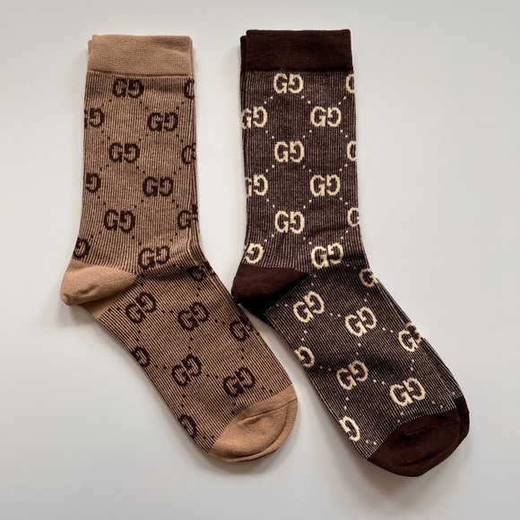 GUCCI SOCKS PACK OF 2 Comes with Original Box - Picture 3 of 4